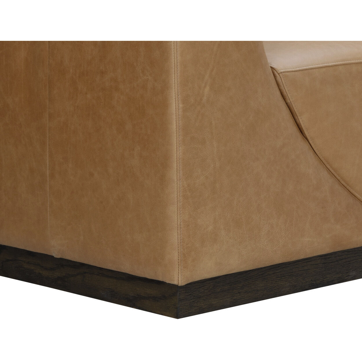 Anakin Dark Brown / Tuscany Cognac Leather Sofa